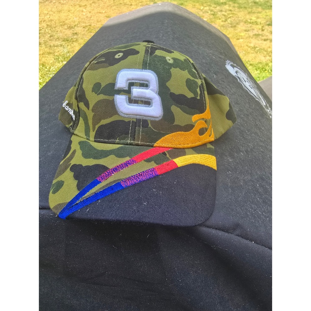 Dale Earnhardt #3 NASCAR Racing Hat Camo Adjustable Cap Signature Series Mens